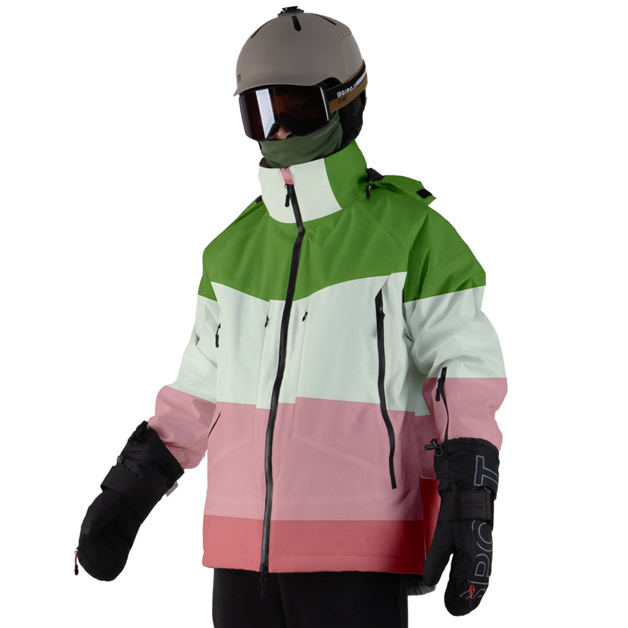 Zip Ski and Snowboard Waterproof Breathable Jacket