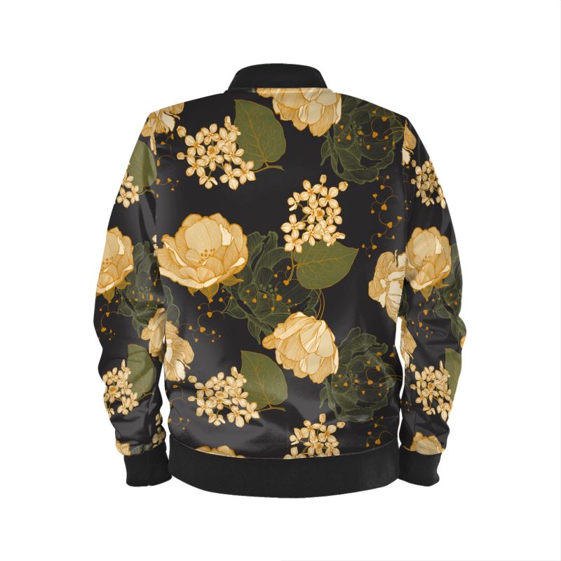 Ladies Floral Bomber Jacket