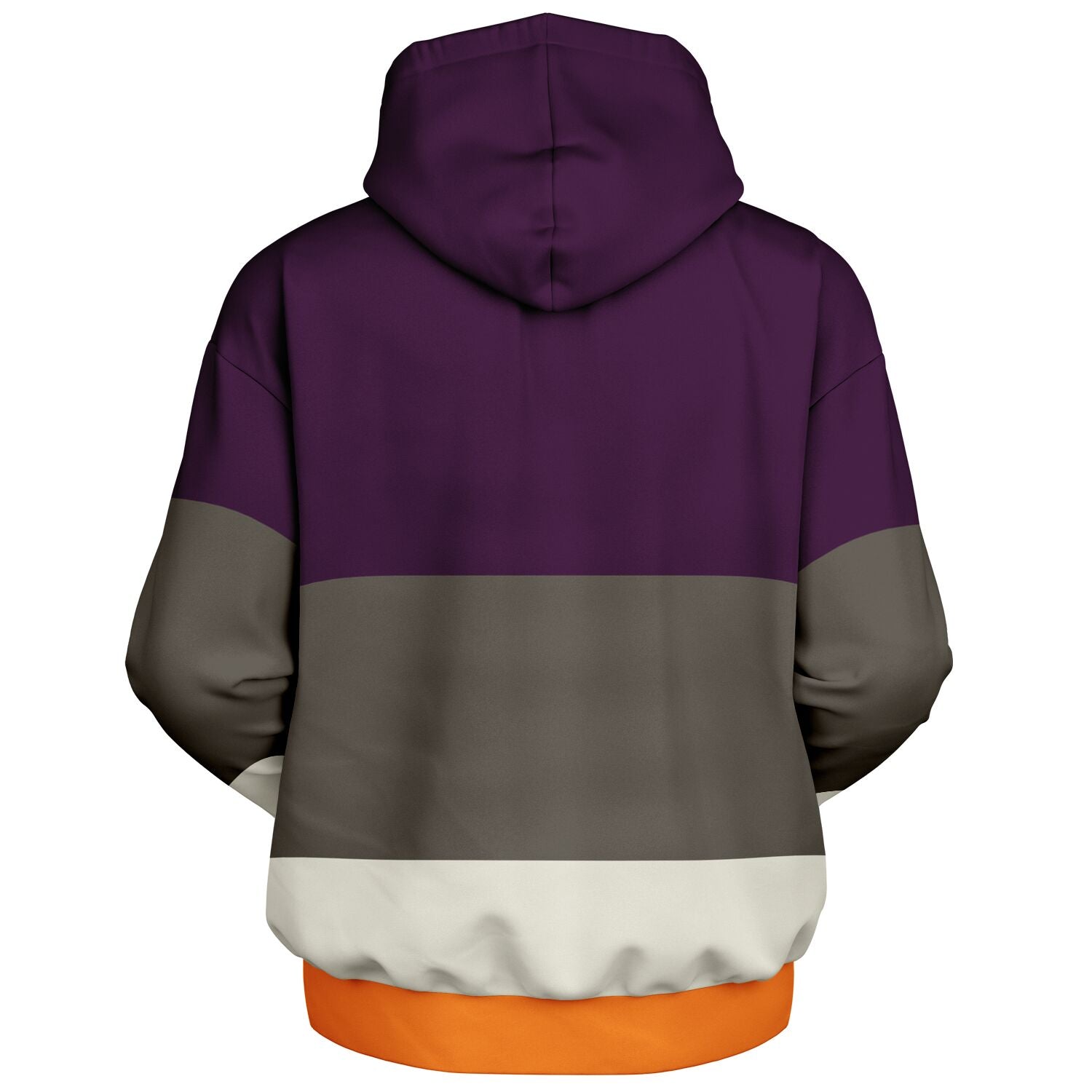 Color Block Purple Heavyweight Oversized Hoodie