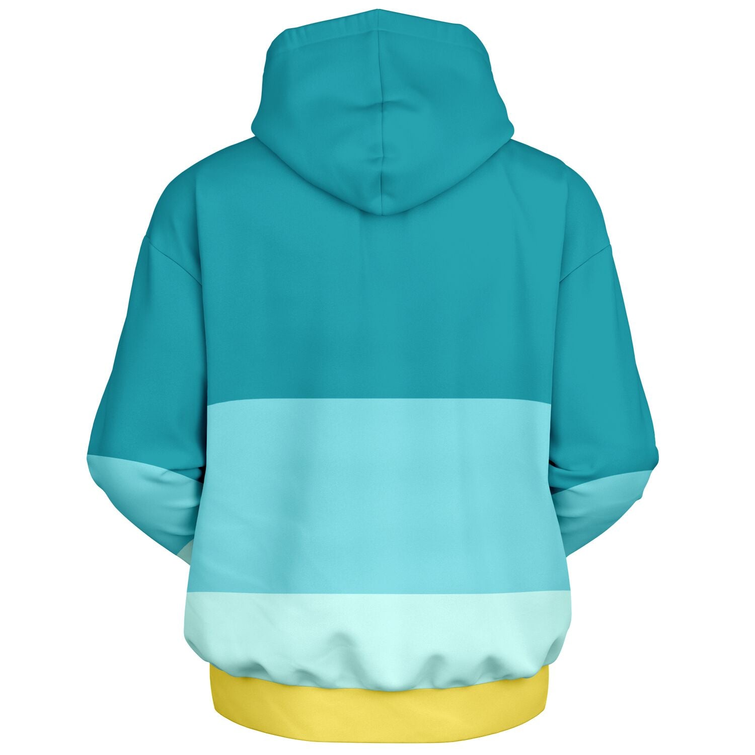 Blue and Yellow Color block Heavyweight Oversized Hoodie