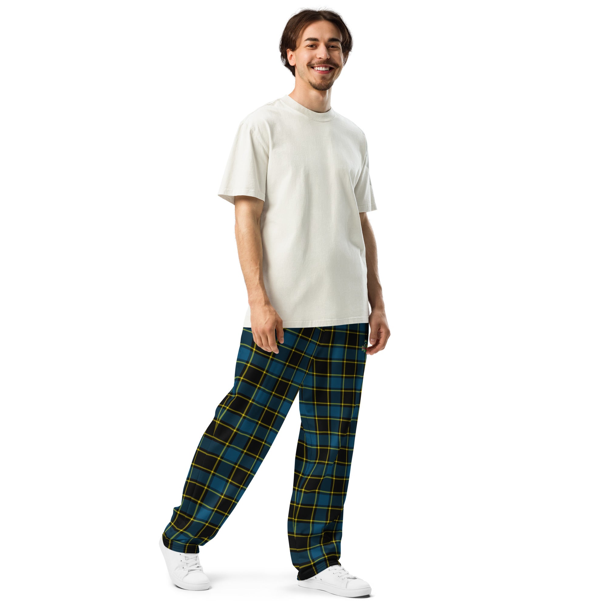 Tartan Wide-leg joggers