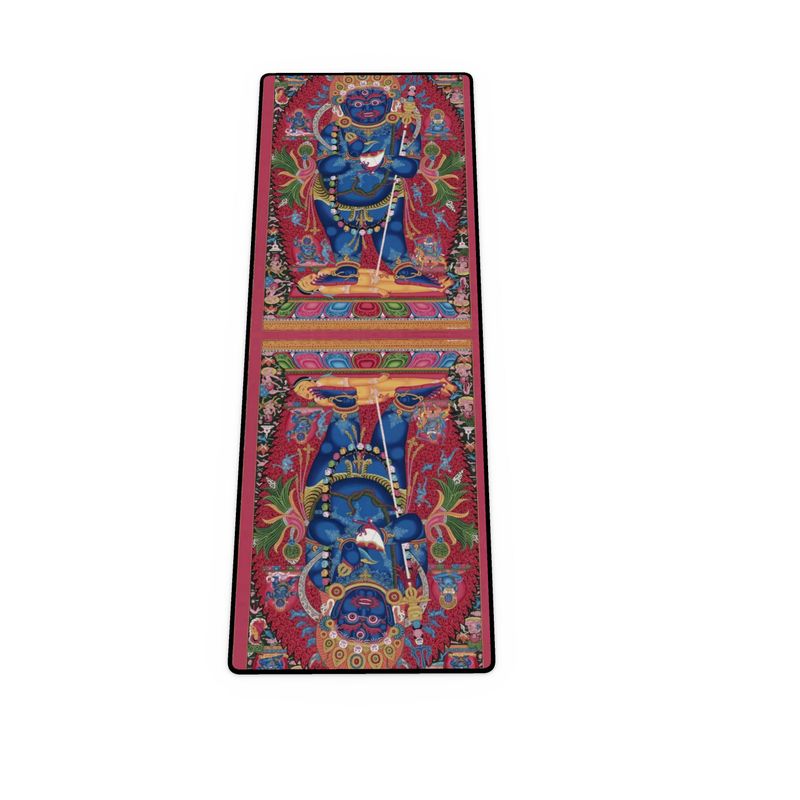 Tapis de yoga tibétain Mahakala, divinité protectrice