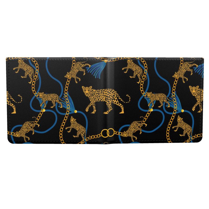 Leather Wallet Art Deco Panther