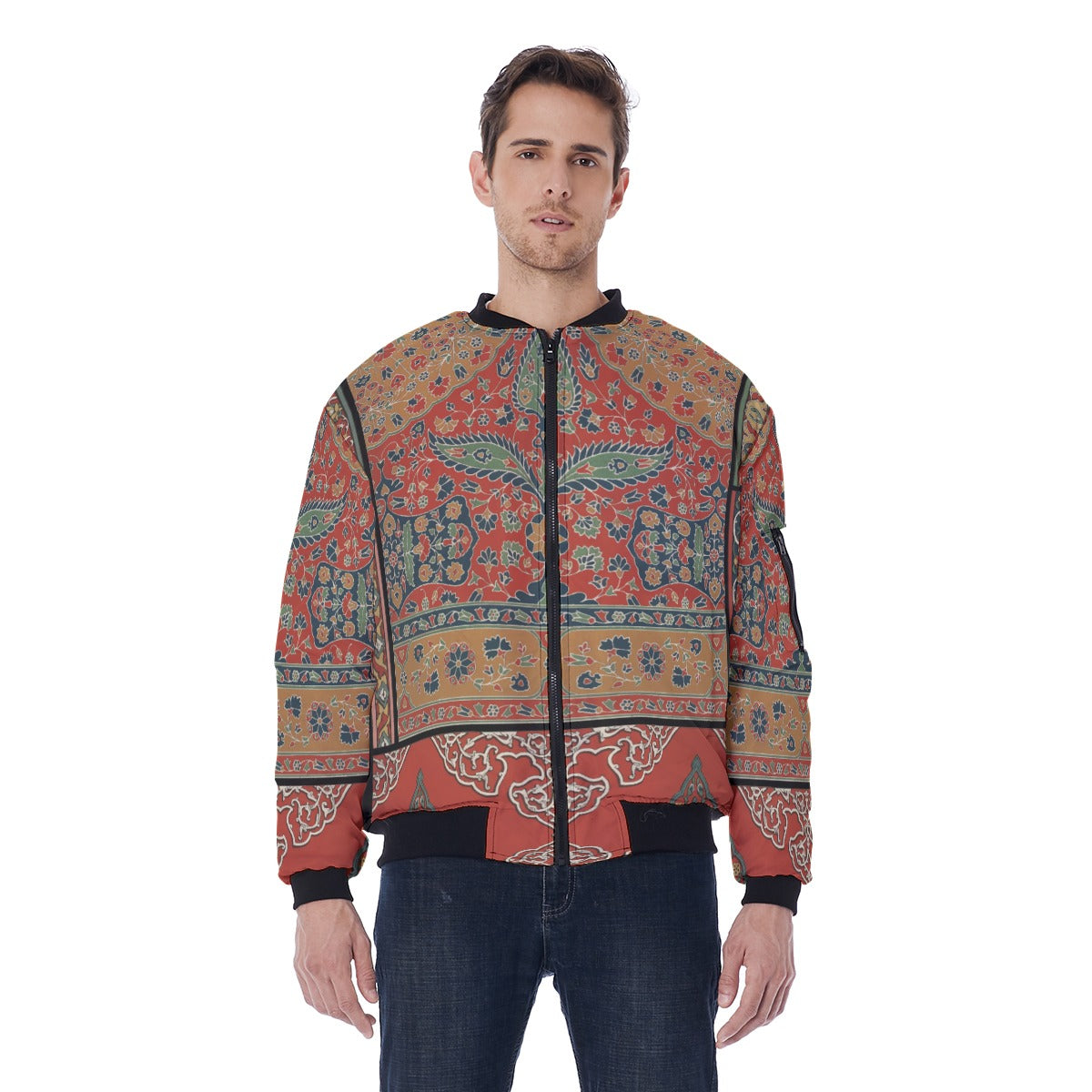 Shop The Great Bandana Quilted Bomber Jacket