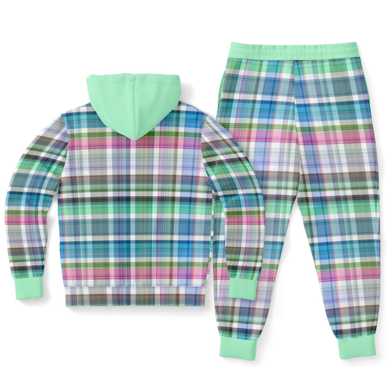 Winter Plaid Hoodie and Jogger Set