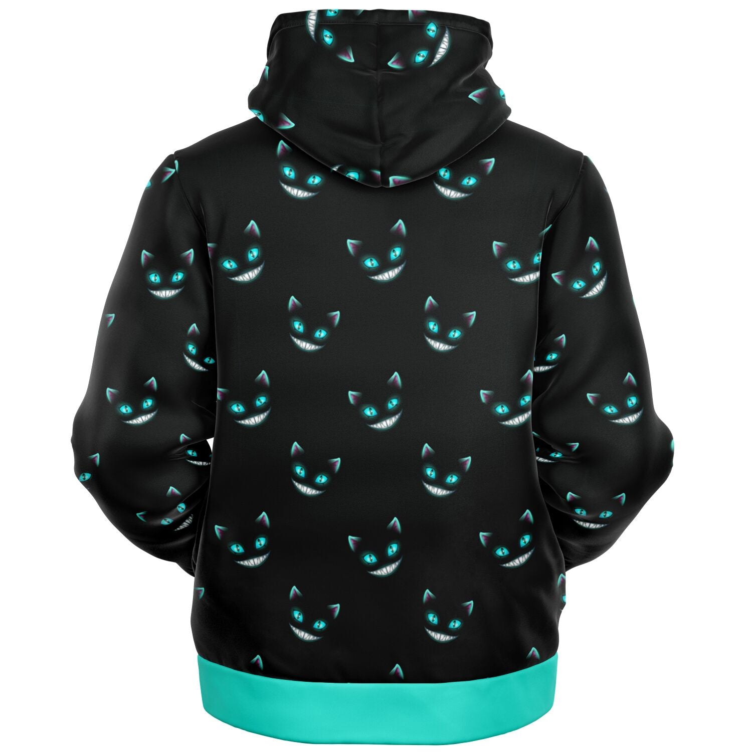 Cheshire Cat Microfleece Zip hoodie (smaller pattern)