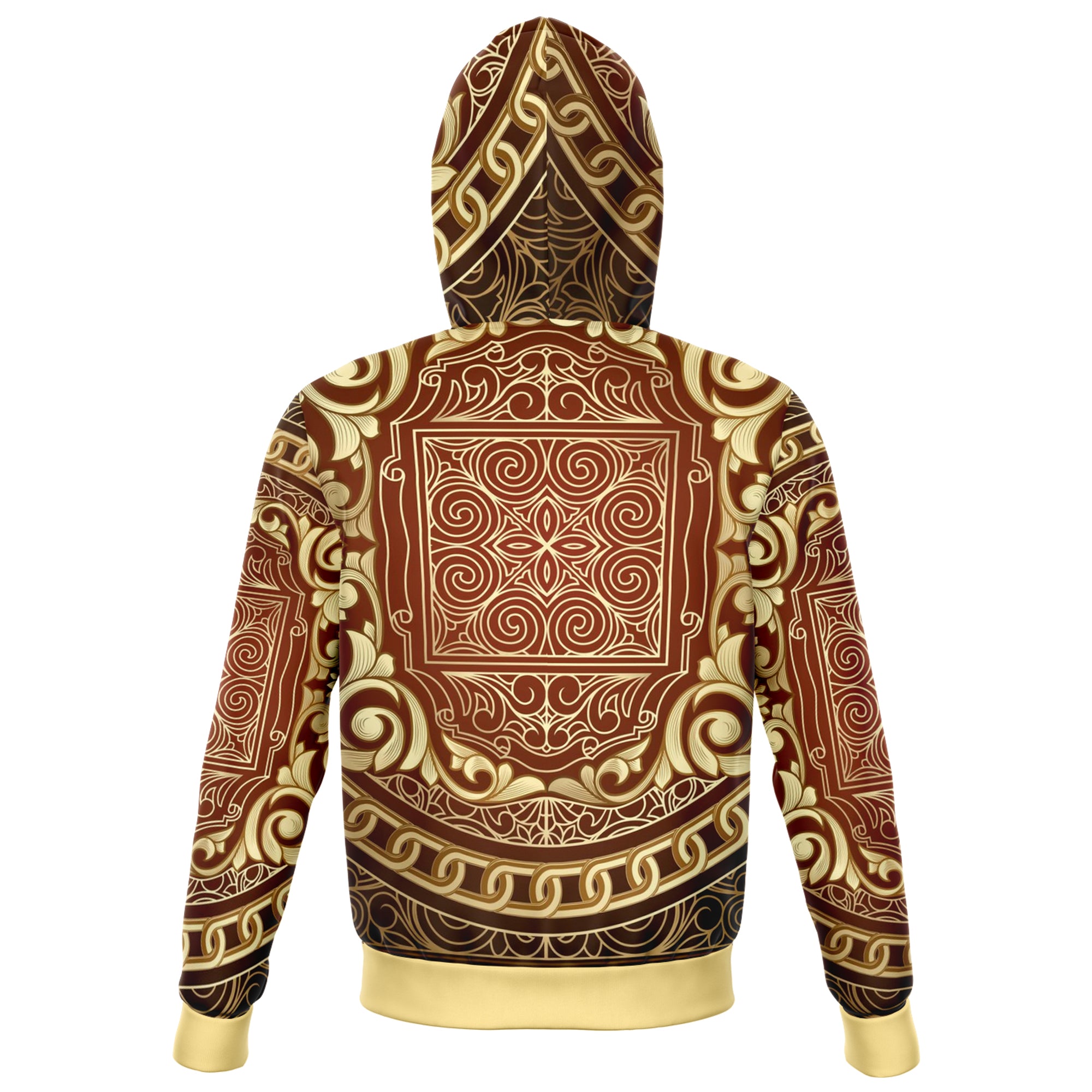 Hoodie zip-up in art deco design