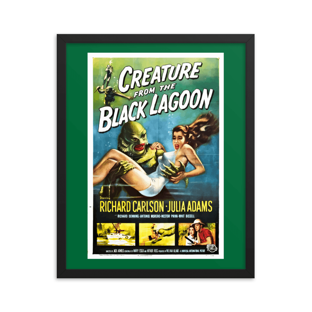 Vintage Creature From The Black Lagoon Movie Art Print - Futureisretro