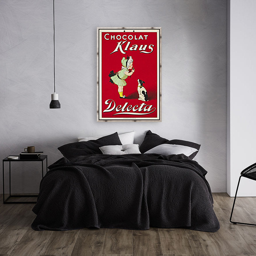 Chocolat Klaus - Affiche originale Delecta