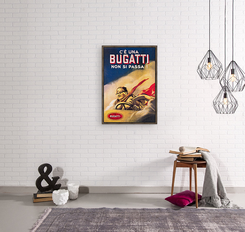 Affiche publicitaire Bugatti Non Si Passa