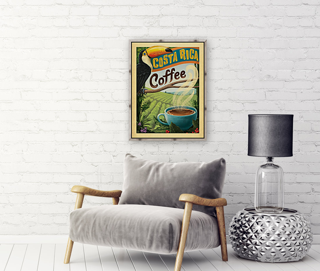 Costa Rica Coffee poster