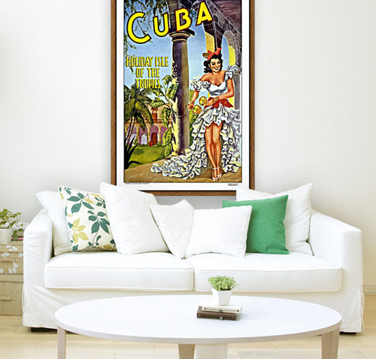 Cuba Holiday Isle of the Tropics poster