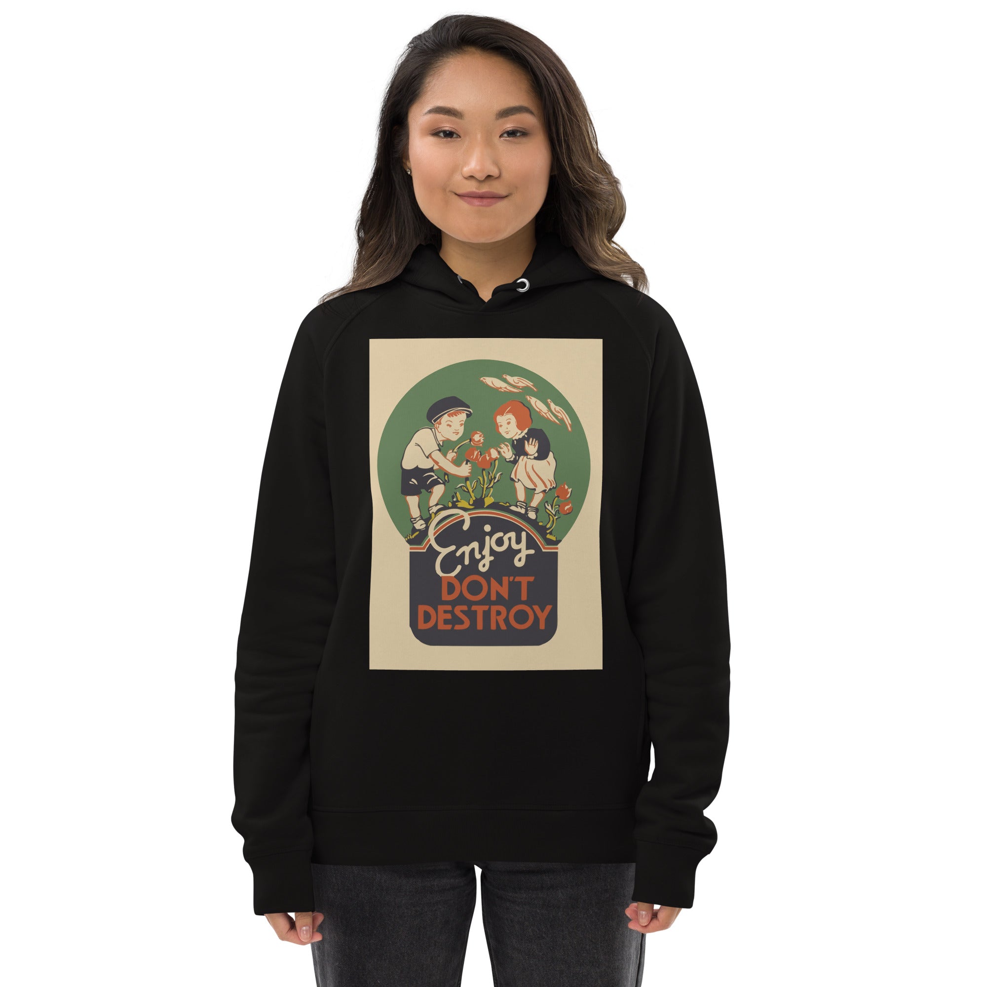 Enjoy Don't Destroy Eco hoodie Unisex pullover hoodie